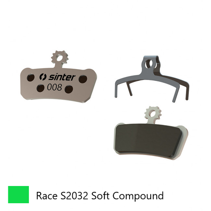 Sinter Bicycle Disc Brake Pads - Avid/SRAM - Green