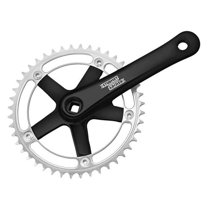 Sturmey Archer 48T Bicycle Crankset 170mm 144 BCD - Black
