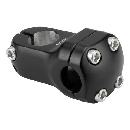 Ahead Stem for BMX - 50mm Ext, 0 Degree, 25.4mm Dia., 22.2mm BB, Black