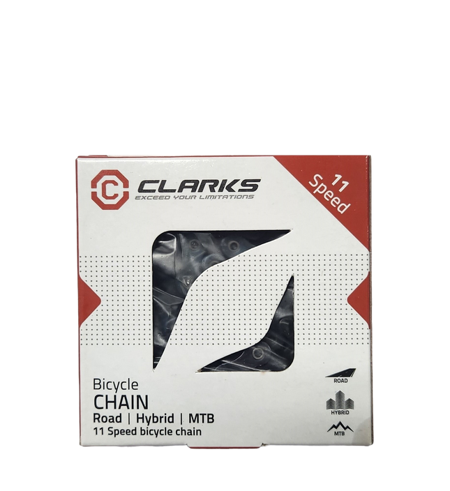 Clarks 11-Speed Bicycle Chain - E-Bike 136L Midnight