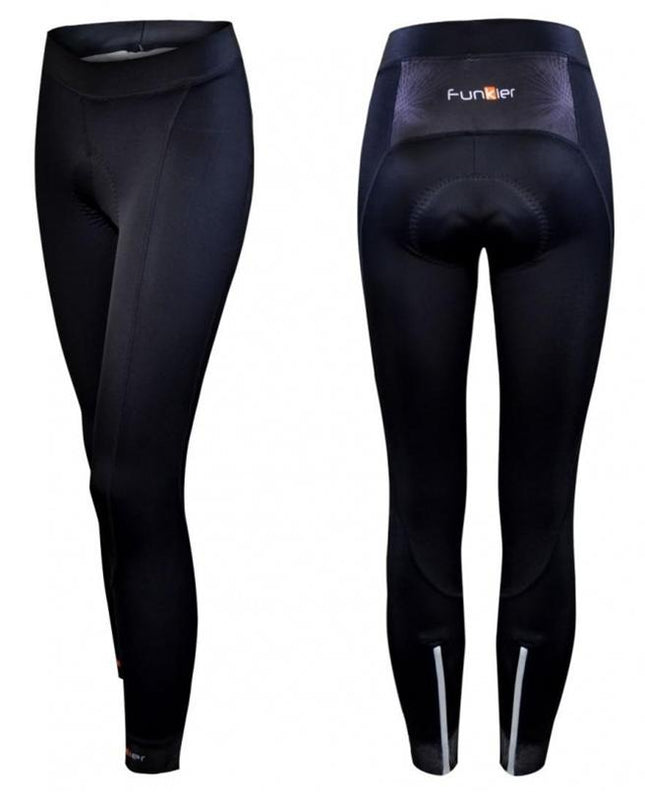 Funkier Cycling PRO TIGHTS - FUNKIER CAGLIARI Women's Pro Tights, C-13 Chamois, 80% Polyamide, 20% Spandex, BLACK, M - unfortunately received NON-THERMAL from supplier