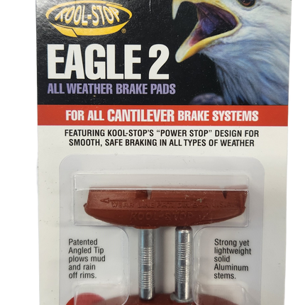 Kool Stop Eagle 2 Bicycle Cantilever Brake Pads - Salmon