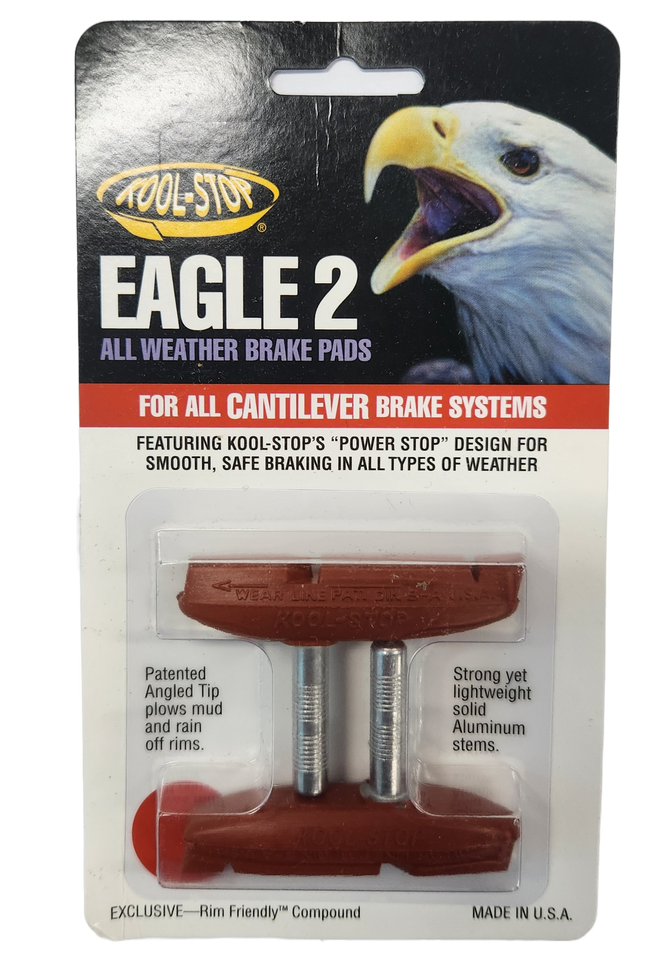 Kool Stop Eagle 2 Bicycle Cantilever Brake Pads - Salmon