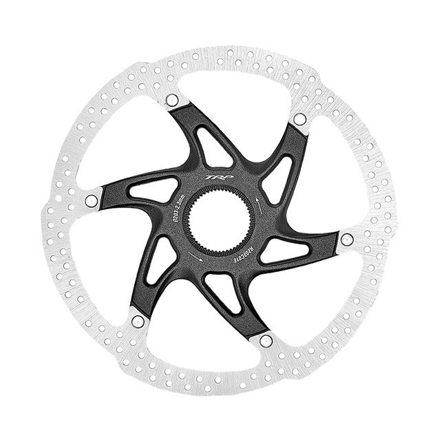 TRP Bicycle TRP 160mm ROTOR - 2.3mm Thick, 2 Piece, CENTERLOCK, High Heat Dispersion and Tolerance, ** For DHR and E-MTB Only ** For 2.3mm Calipers