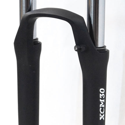 SR Suntour Bicycle Suspension Fork 27.5" XCM32 HLO. COIL Spring. Hyd L/O, 1 1/8. 9mm Drop Outs. Disc ONLY. 100mm Travel, MATTE BLACK