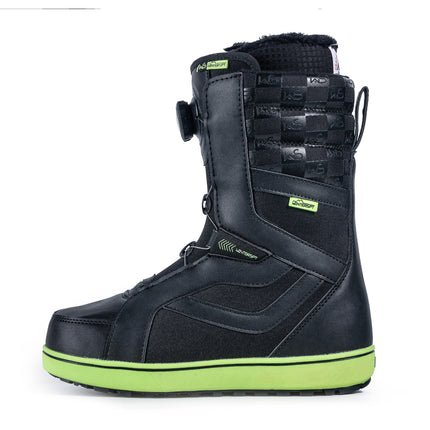 SNOWBOARD BOOTS - S5402 BLACK & GREEN (STEEL WIRE STYLE)