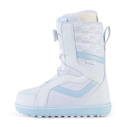 SNOWBOARD BOOTS - S6319 WHITE & BLUE (STEEL WIRE STYLE)