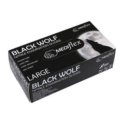 Black Wolf Nitrile Gloves (100)