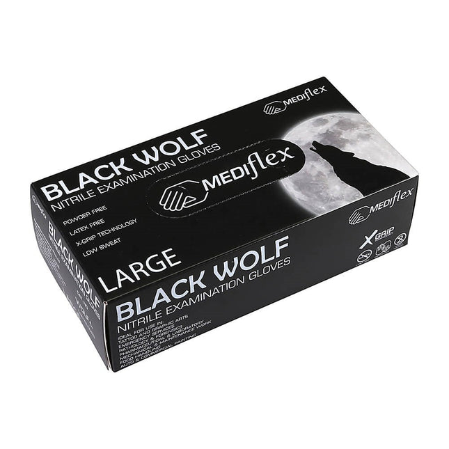 Black Wolf Nitrile Gloves (100)
