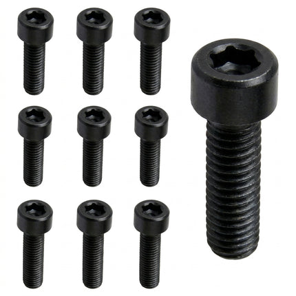 Stem Bolt Inner Hex M6 x 25mm (Bag of 10) BLACK