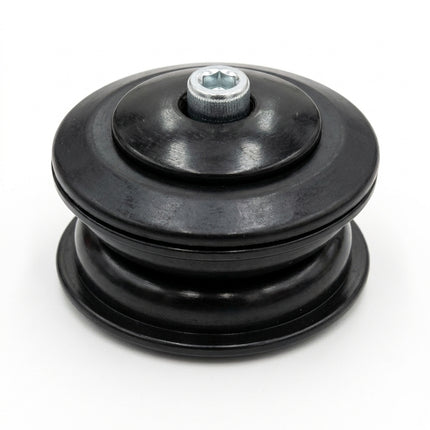 Head set, SEMI-INTEGRATED, cartridge bearings, 1 1/8, steel, black - 28.6 x 44.3 x 30 x 10.7mm