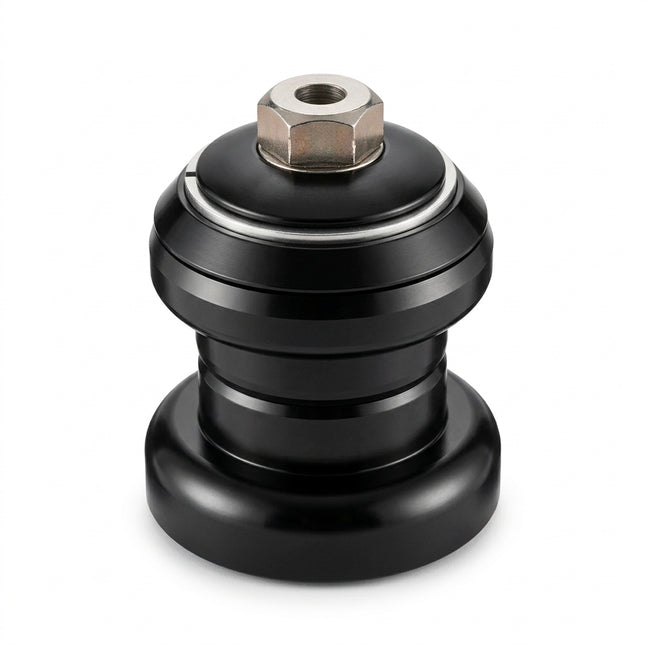 VP Headset 1 1/8 Black, threadless, for BMX, hollow cap, Neco, "Pig style" Heavy Duty, Oversized, cr-mo lower cup, 1-1/8" x 34mm x 30mm