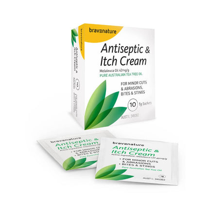 Bravenature Antiseptic Itch Cream Sachets 1G