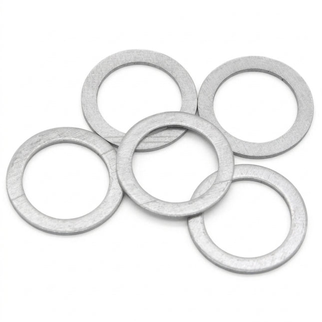 Chainring bolt washers/spacers, OD: 14.5mm, ID: 10mm, T: 0.5mm, bag of 5