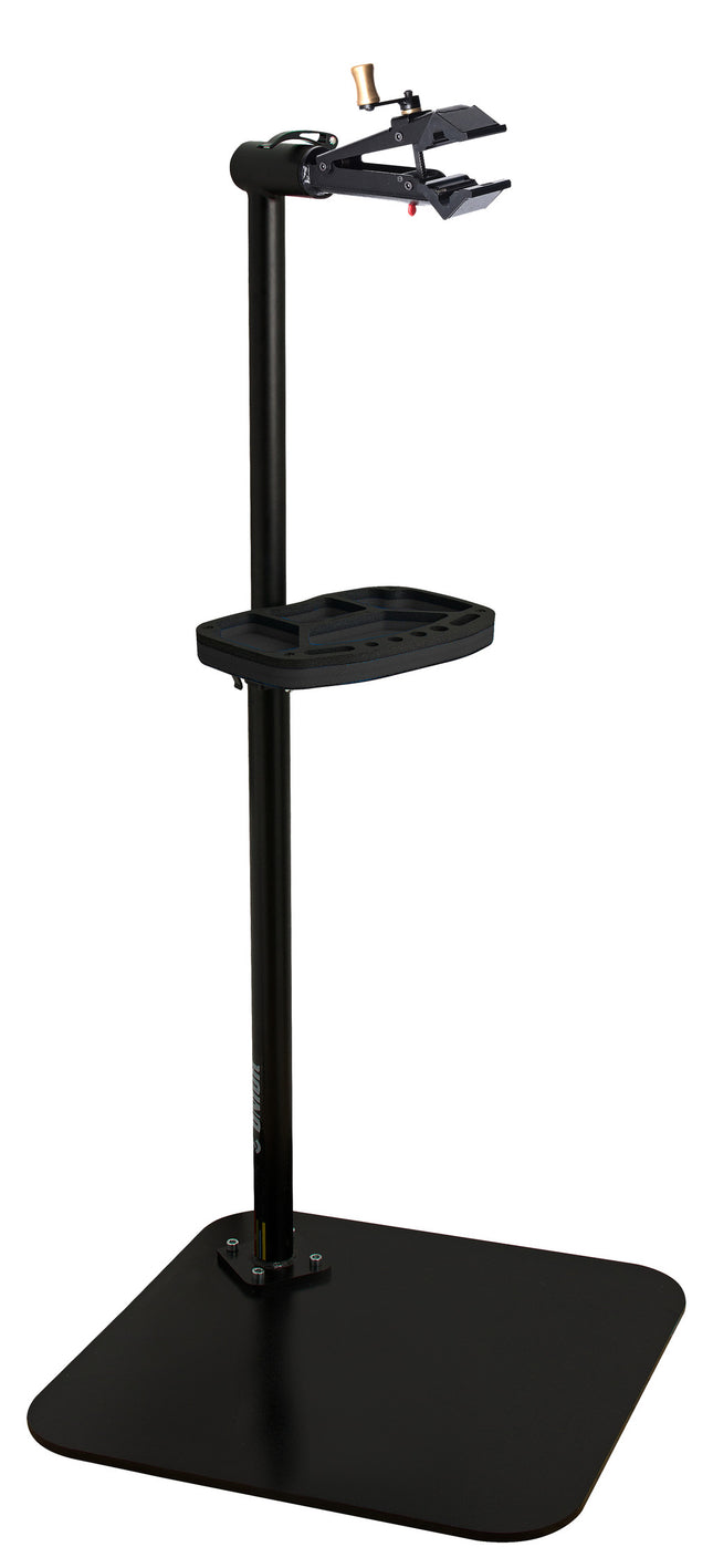 Unior Bicycle UNIOR Pro Repair Stand with Base Plate - Single Clamp, auto adjust quick release 627769 automatically adjusted by spring. Professional Quality Guaranteed (1693 series)