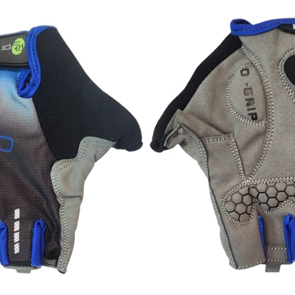 Pro Series Gel Gloves - Large - Black with Blue Trim