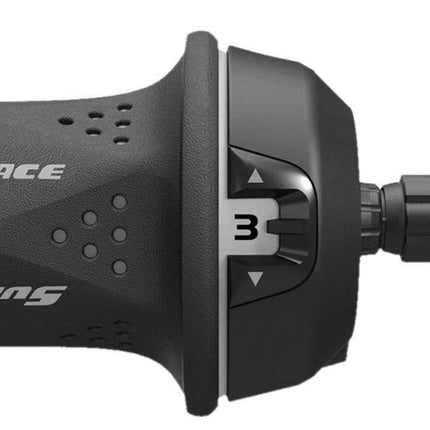 Sunrace 3-Speed Left Bicycle Grip Shifter with Inner Wire - Gray