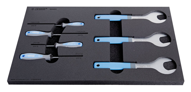 Unior Bicycle Unior Professional Tools Tray, 7 Piece, Bike Tool Set in SOS Tool Tray, quality bicycle tools 627166 quality guaranteed