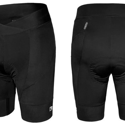 Funkier Cycling KNICKS WOMENS - FUNKIER Nivellina PRO shorts, 240g lycra fabric. Thin, soft and elastic gripper- SG-9. Sculpt waist band., Pad- C-15 , BLACK, XL