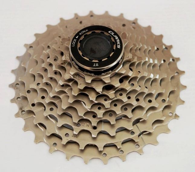 Clarks Bicycle CASSETTE - 9 Speed, 11-32T, C.P.   Clarks Quality product  Shimano/SRAM compatible