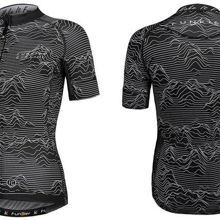 Funkier Cycling BLACK PRO JERSEY -- Ladies Race Fit, FUNKIER Pro Rossini - Womens MEDIUM