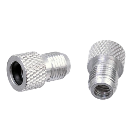 Sunnywheel SILVER ALLOY VALVE ADAPTOR F/V to A/V, 14mm Long (Bag of 2)