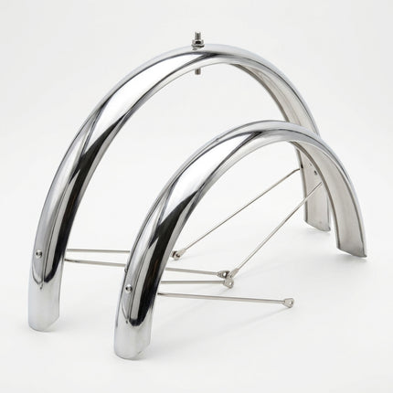 MUDGUARD SET 20, Front & Rear, Steel CP, Full Length