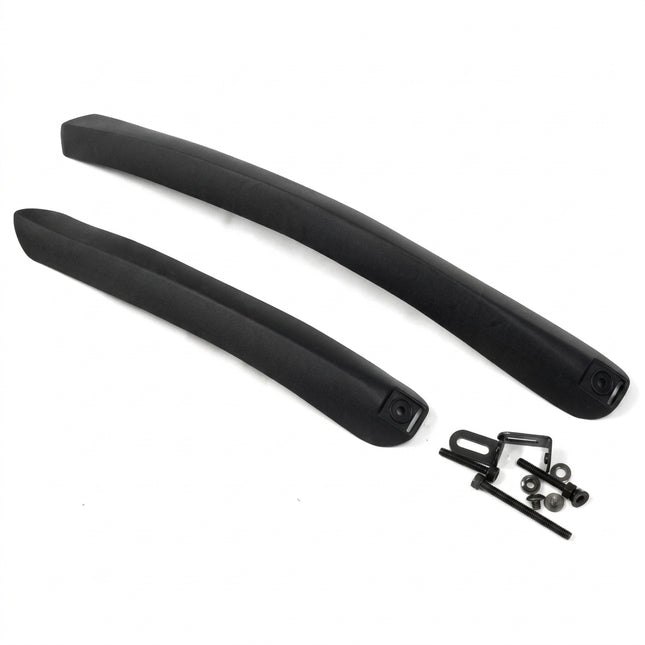Sunnywheel MUDGUARD SET 27-700C, Front & Rear, BLACK, P.P, clip on type