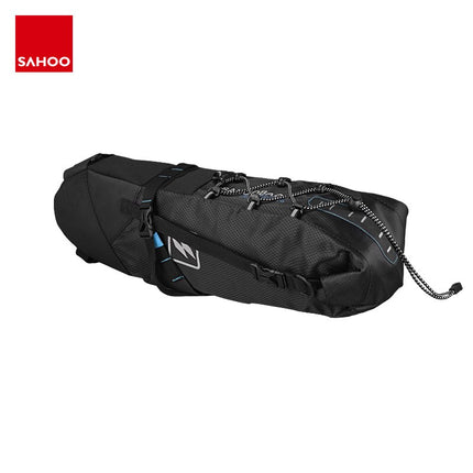 Sahoo Large 3-10L Waterproof Quick-Release Bikepacking/Touring Saddle Bag
