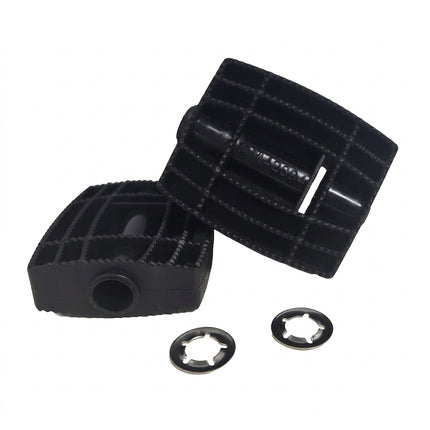 PEDALS Tricycle, w/o axle, BLACK, pair - Includes Circlip (I.D.-12mm) (pedal length 70mm)