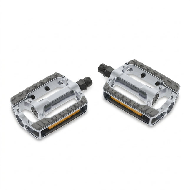 VP PEDALS 9/16" City/Comfort, Alloy, SILVER/BLACK