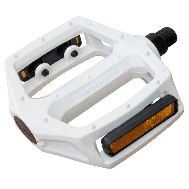 VP PEDALS 9/16" BMX, Large Platform, One Piece Alloy Body, WHITE by Wellgo