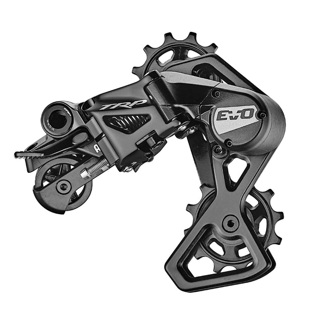 TRP Bicycle TRP Rear derailleur RD-M9070 EVO, 7 speed, High polished BLACK, 26T Max, Short cage w/ clutch