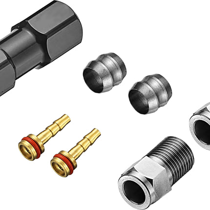 TRP Bicycle TRP hose coupler, for 5.0mm hose, includes barbs with O-ring and Olives