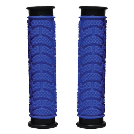 Oxford Bicycle GRIPS - Dual Density MTB Grips, Clossed End. 130mm BLUE - Oxford Product