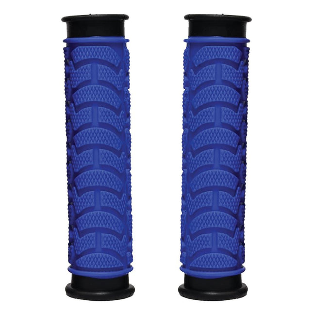 Oxford Bicycle GRIPS - Dual Density MTB Grips, Clossed End. 130mm BLUE - Oxford Product
