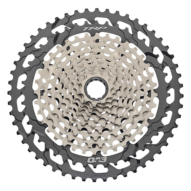TRP Bicycle TRP Cassette CS-M9050-12 EVO, 12 speed, 10-52T, Silver/Black microspline driver 370g!