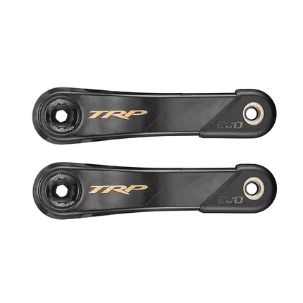 TRP Bicycle TRP Crank CK-9050 EVO Carbon Fiber Crank, 170mm Length Cinch compatible interface/ 68 & 73, Black / Gold