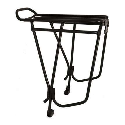 Oxford Bicycle Oxford Alloy Luggage Carrier Rack, Disc Compatible, Fits 26"-29" Wheels, Integrated splash plate, Black - Oxford Product
