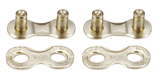YBN CHAIN CONNECTOR - Missing Links, 5/6 Speed, Silver (2 per Card)