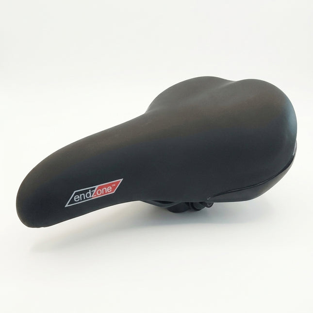 Saddle, Ladies, Emerald Top, Double Density with comfort Coil Spring Base, 270 x 180mm BLACK