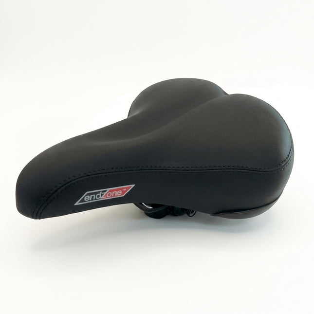 Saddle, Ladies Touring, Emerald Top, Double Density, Dual Coil Springs with Clamp, 190mm x 210mm, BLACK
