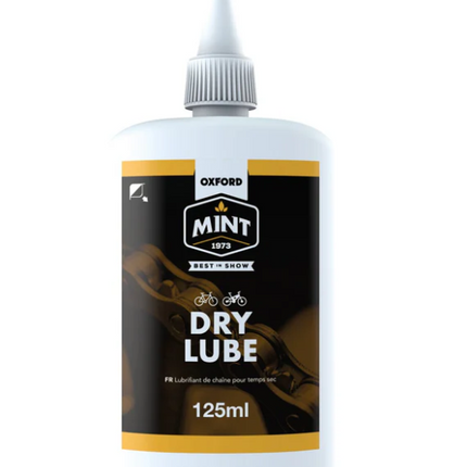 Oxford Bicycle Oxford Mint Dry Lube 125ml, to make your drive train silent and more efficient when riding in dry conditions.