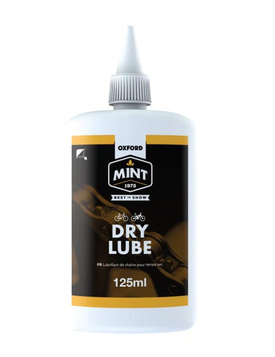 Oxford Bicycle Oxford Mint Dry Lube 125ml, to make your drive train silent and more efficient when riding in dry conditions.