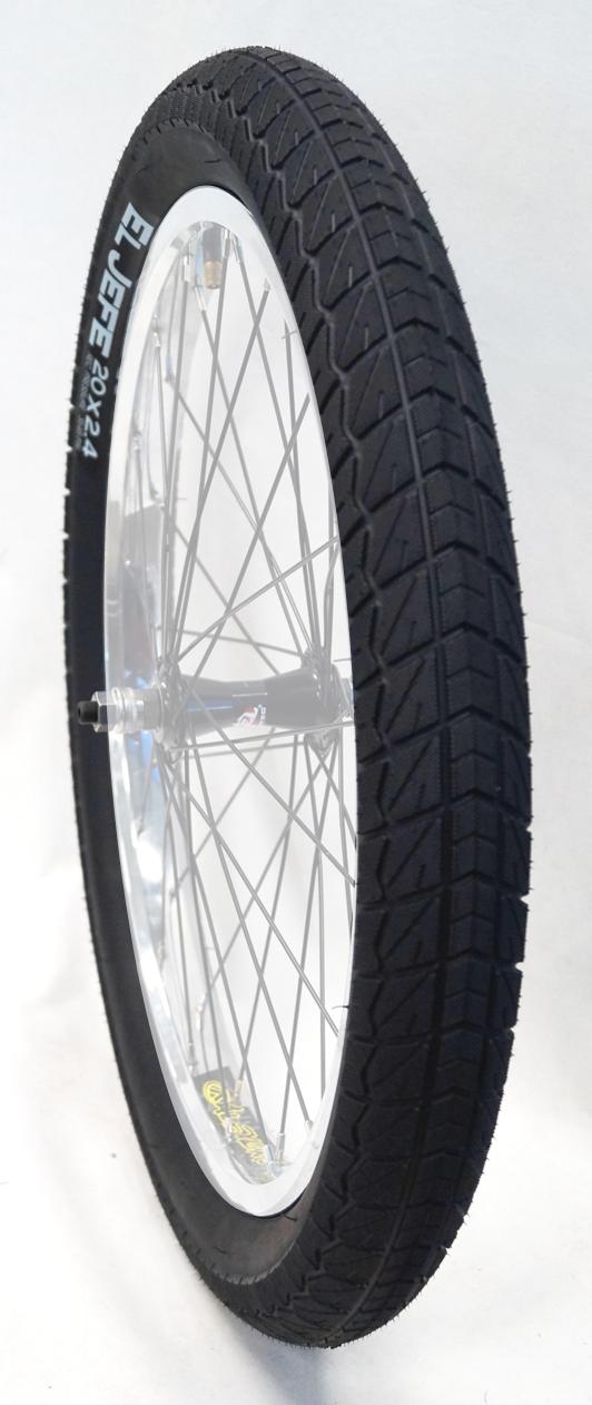 Duro El Jefe 20 x 2.4 Extra-Wide BMX Freestyle Bicycle Tyre - Black (58-406)