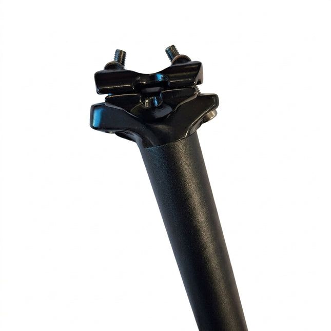 SEATPOST 30.9 x 400mm, Micro-Adjust, Alloy BLACK - DUAL BOLT