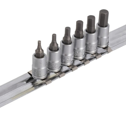 Unior Unior Hex driver socket set with HX profile 1/4" on rail (2.5, 3, 4, 5, 6, 7mm) 629697 Professional Bicycle Tool, quality guaranteed