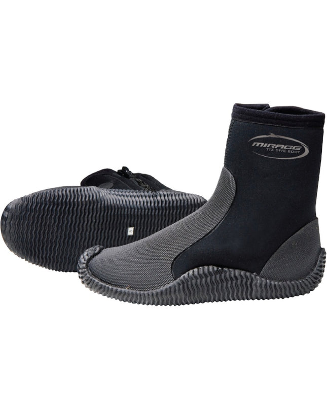 Mirage Ttz Dive Boot Adult - Black / 9.0