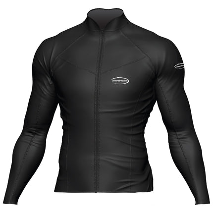 Mirage HEATSHIELD LONGSLEEVE ZIP FRONT BLACK XS