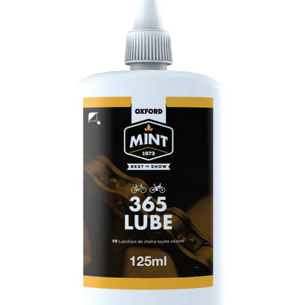 Oxford Bicycle Oxford Mint 365 Lube 125ml, Biodegradeable lubricant, specially formulated lubricant to perform in dusty or wet conditions 24/7